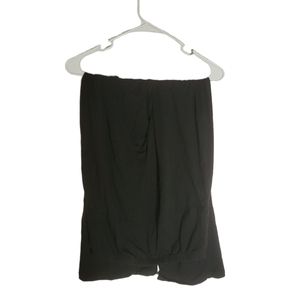 Time and Tru medium black maternity band yoga pants leggings stretchy pregnant